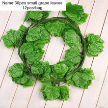 Load image into Gallery viewer, Luyue 2.2m Artificial Grape Leaves outdoor garden decoration Simulation scindapsus leaf Fake Flower green plant vines courtyard