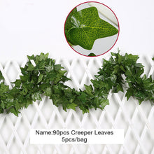 Load image into Gallery viewer, Luyue 2.2m Artificial Grape Leaves outdoor garden decoration Simulation scindapsus leaf Fake Flower green plant vines courtyard