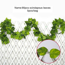 Load image into Gallery viewer, Luyue 2.2m Artificial Grape Leaves outdoor garden decoration Simulation scindapsus leaf Fake Flower green plant vines courtyard