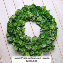 Load image into Gallery viewer, Luyue 2.2m Artificial Grape Leaves outdoor garden decoration Simulation scindapsus leaf Fake Flower green plant vines courtyard