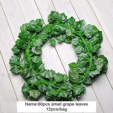 Load image into Gallery viewer, Luyue 2.2m Artificial Grape Leaves outdoor garden decoration Simulation scindapsus leaf Fake Flower green plant vines courtyard