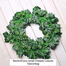 Load image into Gallery viewer, Luyue 2.2m Artificial Grape Leaves outdoor garden decoration Simulation scindapsus leaf Fake Flower green plant vines courtyard