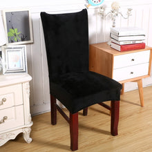 Load image into Gallery viewer, Velvet Dining Chair Cover Dustproof Stretch Chair Covers