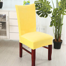Load image into Gallery viewer, Velvet Dining Chair Cover Dustproof Stretch Chair Covers