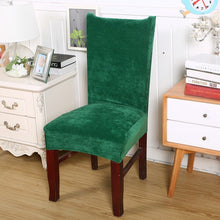 Load image into Gallery viewer, Velvet Dining Chair Cover Dustproof Stretch Chair Covers