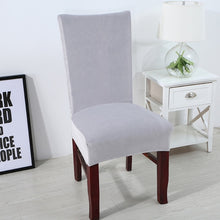 Load image into Gallery viewer, Velvet Dining Chair Cover Dustproof Stretch Chair Covers