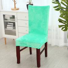 Load image into Gallery viewer, Velvet Dining Chair Cover Dustproof Stretch Chair Covers