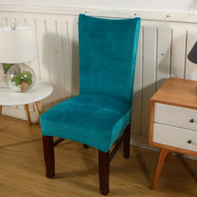 Load image into Gallery viewer, Velvet Dining Chair Cover Dustproof Stretch Chair Covers