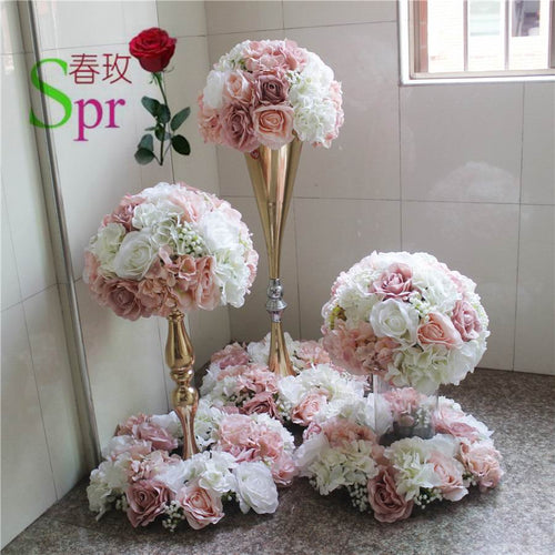 SPR wedding table center flower ball  wedding road lead artificial flore  centerpiece  wedding backdrop flower decoration
