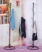 Load image into Gallery viewer, 100% metal coat rack, longevity, anti rust, folding iron hangers, white/black/bronze