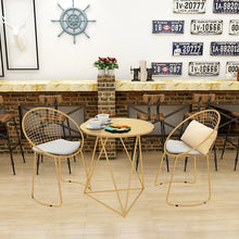 Load image into Gallery viewer, Metal steel Leisure Chair iron wire chair