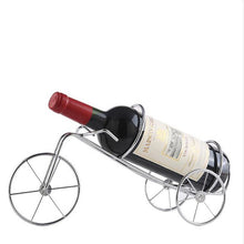 Load image into Gallery viewer, Stylish wrought iron wine rack whisky wine bottle holder stand,Retro bike shape wine rack Bar kosagi activities