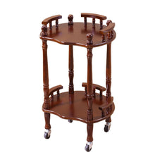 Load image into Gallery viewer, Wood Tea Table Wheeled brake Round square small coffee table sofa side table