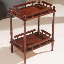 Load image into Gallery viewer, Wood Tea Table Wheeled brake Round square small coffee table sofa side table