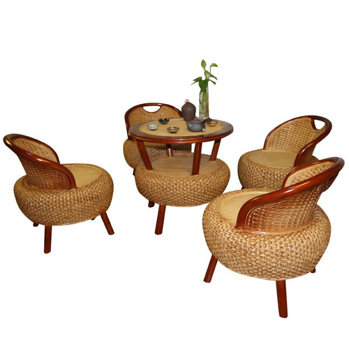 100% Handmade rattan chair set