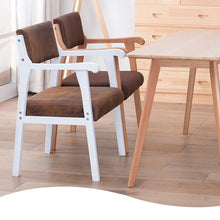 Load image into Gallery viewer, Modern simple retro dining chair with armrest leisure chair