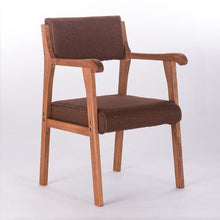 Load image into Gallery viewer, Modern simple retro dining chair with armrest leisure chair