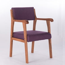 Load image into Gallery viewer, Modern simple retro dining chair with armrest leisure chair
