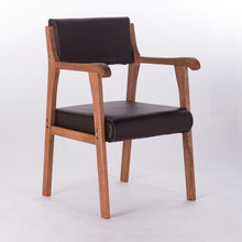 Load image into Gallery viewer, Modern simple retro dining chair with armrest leisure chair