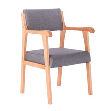 Load image into Gallery viewer, Modern simple retro dining chair with armrest leisure chair