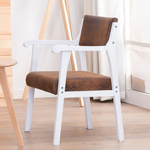 Load image into Gallery viewer, Modern simple retro dining chair with armrest leisure chair