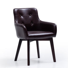 Load image into Gallery viewer, Luxury louis chair 100% wood PU leather loung chair leisure sofa armchair office chair conference chair living room furniture