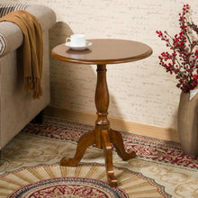 Load image into Gallery viewer, Small round solid wood coffee table style furniture living room furniture coffee table sofa side table