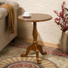 Load image into Gallery viewer, Small round solid wood coffee table style furniture living room furniture coffee table sofa side table