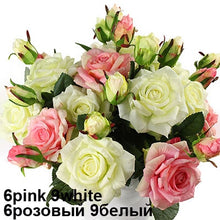 Load image into Gallery viewer, Real Touch Rose Sets Bouquet Latex Coated Silk Flower Home/Wedding/Marrige/Party Decoration Flower Decorative Artificial Flowers