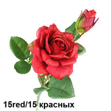 Load image into Gallery viewer, Real Touch Rose Sets Bouquet Latex Coated Silk Flower Home/Wedding/Marrige/Party Decoration Flower Decorative Artificial Flowers