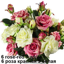 Load image into Gallery viewer, Real Touch Rose Sets Bouquet Latex Coated Silk Flower Home/Wedding/Marrige/Party Decoration Flower Decorative Artificial Flowers