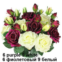 Load image into Gallery viewer, Real Touch Rose Sets Bouquet Latex Coated Silk Flower Home/Wedding/Marrige/Party Decoration Flower Decorative Artificial Flowers