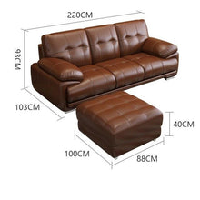 Load image into Gallery viewer, Maison Moderna Kanepe Asiento Sectional Puff Moderno Para Meble Couch Leather De Sala Mueble Set Living Room Furniture Sofa