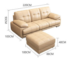 Load image into Gallery viewer, Maison Moderna Kanepe Asiento Sectional Puff Moderno Para Meble Couch Leather De Sala Mueble Set Living Room Furniture Sofa