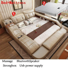 Load image into Gallery viewer, Tempat Tidur Tingkat Modern Infantil Quarto Box Ranza Mobili Per La Casa Leather Cama bedroom Furniture Mueble De Dormitorio Bed