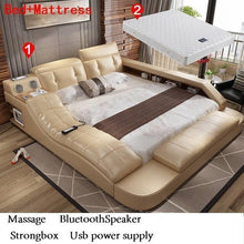 Load image into Gallery viewer, Tempat Tidur Tingkat Modern Infantil Quarto Box Ranza Mobili Per La Casa Leather Cama bedroom Furniture Mueble De Dormitorio Bed