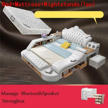 Load image into Gallery viewer, Meble Single Lit Enfant Yatak Letto Kids Box Frame Modern Bedroom Furniture Room Leather Mueble De Dormitorio Cama Moderna Bed