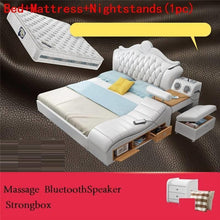 Load image into Gallery viewer, Meble Single Lit Enfant Yatak Letto Kids Box Frame Modern Bedroom Furniture Room Leather Mueble De Dormitorio Cama Moderna Bed