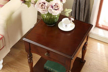 Load image into Gallery viewer, table with drawer tea table telephone coffee table square bedside table