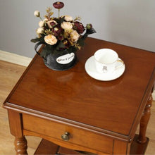 Load image into Gallery viewer, table with drawer tea table telephone coffee table square bedside table