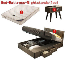 Load image into Gallery viewer, Recamaras Kids Box Meuble De Maison Bett Yatak Mobili Per La Casa Frame Room Leather Moderna bedroom Furniture Mueble Cama Bed