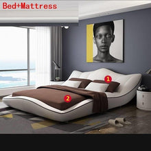 Load image into Gallery viewer, Meuble Maison Ranza Literas Set Room Mobili Per La Casa Modern Leather Cama Moderna Mueble De Dormitorio bedroom Furniture Bed