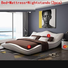 Load image into Gallery viewer, Meuble Maison Ranza Literas Set Room Mobili Per La Casa Modern Leather Cama Moderna Mueble De Dormitorio bedroom Furniture Bed