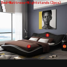 Load image into Gallery viewer, Meuble Maison Ranza Literas Set Room Mobili Per La Casa Modern Leather Cama Moderna Mueble De Dormitorio bedroom Furniture Bed
