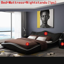 Load image into Gallery viewer, Meuble Maison Ranza Literas Set Room Mobili Per La Casa Modern Leather Cama Moderna Mueble De Dormitorio bedroom Furniture Bed