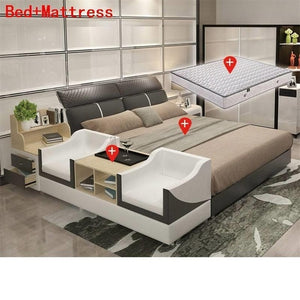 Home Furniture Modern Mobilya Tempat Tidur Tingkat Literas Single Meuble Maison Leather Cama Moderna Mueble De Dormitorio Bed