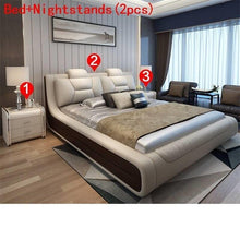 Load image into Gallery viewer, Yatak Bett Totoro Kids Frame Room Furniture Ranza bedroom Set Meble Mobili Leather De Dormitorio Mueble Cama Moderna Bed