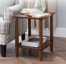 Load image into Gallery viewer, 100% Wood tea table Pastoral style white coffee table small side table