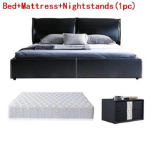 Load image into Gallery viewer, Modern Room Totoro Leather Moderna Mueble bedroom Furniture Cama Bed