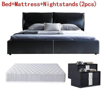 Load image into Gallery viewer, Modern Room Totoro Leather Moderna Mueble bedroom Furniture Cama Bed